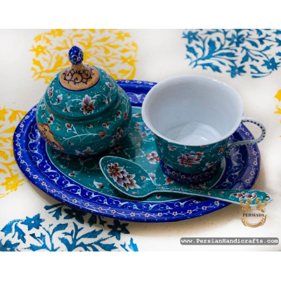 Tea Sugar Set | Hand Painted Minakari | PHE2101 Tea Sugar Set | Hand Painted Minakari | PHE2101