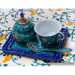 Tea Sugar Set | Hand Painted Minakari | PHE2101