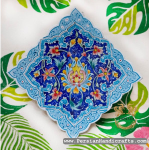 Wall Plate | Hand Painted Minakari | PHE2105-Persian Handicrafts