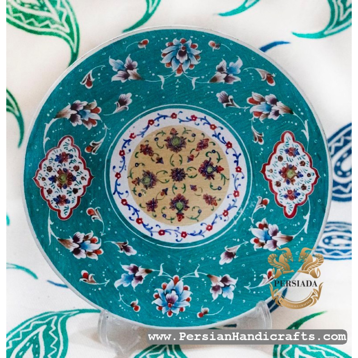 Wall Plate | Hand Painted Minakari | PHE2106-Persian Handicrafts