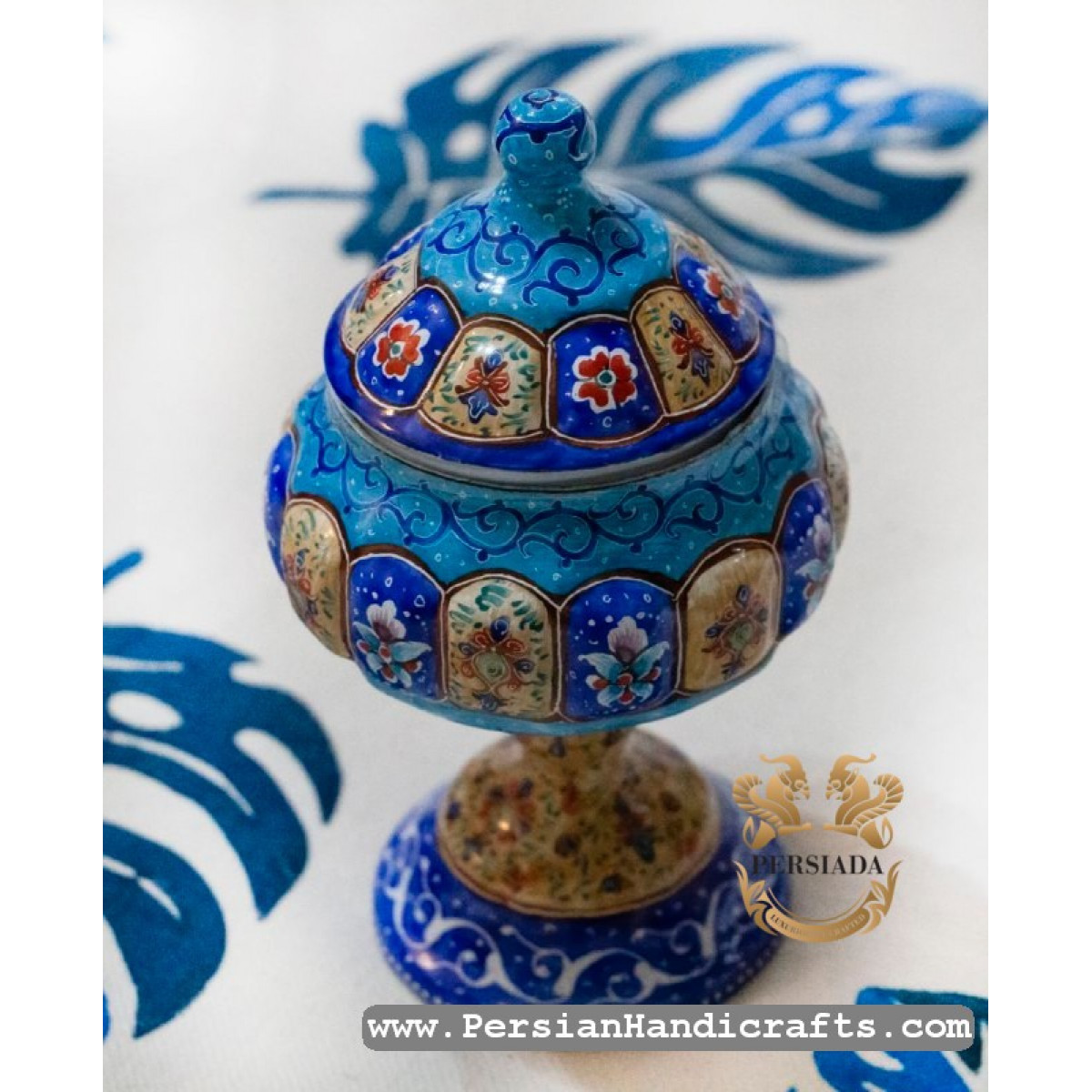 Candy Dish | Hand Painted Minakari | PHE2108-Persian Handicrafts