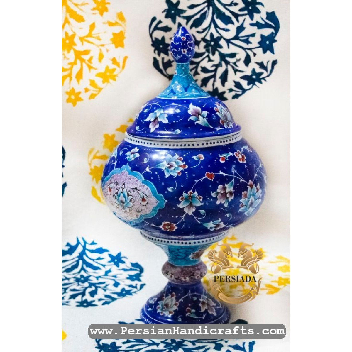 Candy Dish | Hand Painted Minakari | PHE2108-Persian Handicrafts