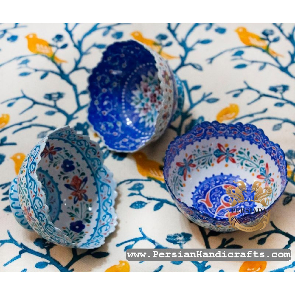 Bowl Set | Hand Painted Minakari | PHE2109-Persian Handicrafts