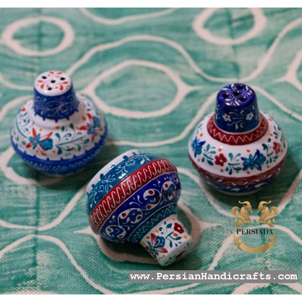 Salt Shaker | Hand Painted Minakari | PHE2110-Persian Handicrafts