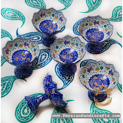 Pedestal Dish | Hand Painted Minakari | PHE2113 Pedestal Dish | Hand Painted Minakari | PHE2113