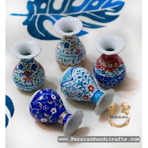 Flower Vase | Hand Painted Minakari | PHE2114-Persian Handicrafts