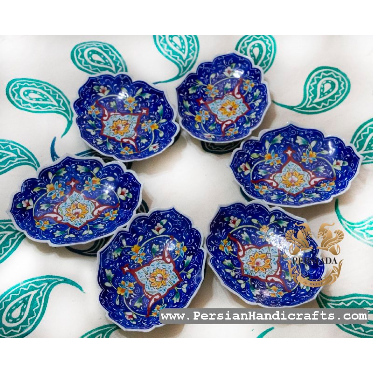 Haft Sin Plate | Hand Painted Minakari | PHE2116-Persian Handicrafts