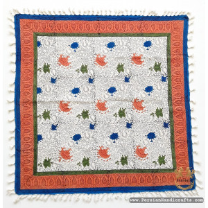 Square Tablecloth | Handmade Organic Cotton | PHGH610-Persian Handicrafts