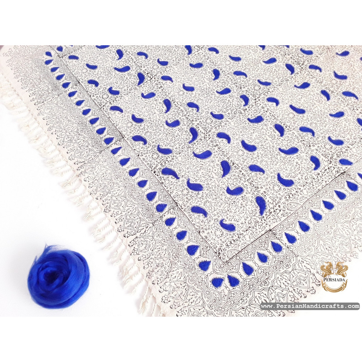 Rectangle Tablecloth | Handmade Organic Cotton | PHGH614-Persian Handicrafts