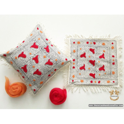 Cushion Cover Tablecloth | Handmade Organic Cotton | PHGH618