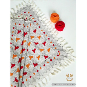 Cushion Cover Tablecloth | Handmade Organic Cotton | PHGH618-Persian Handicrafts