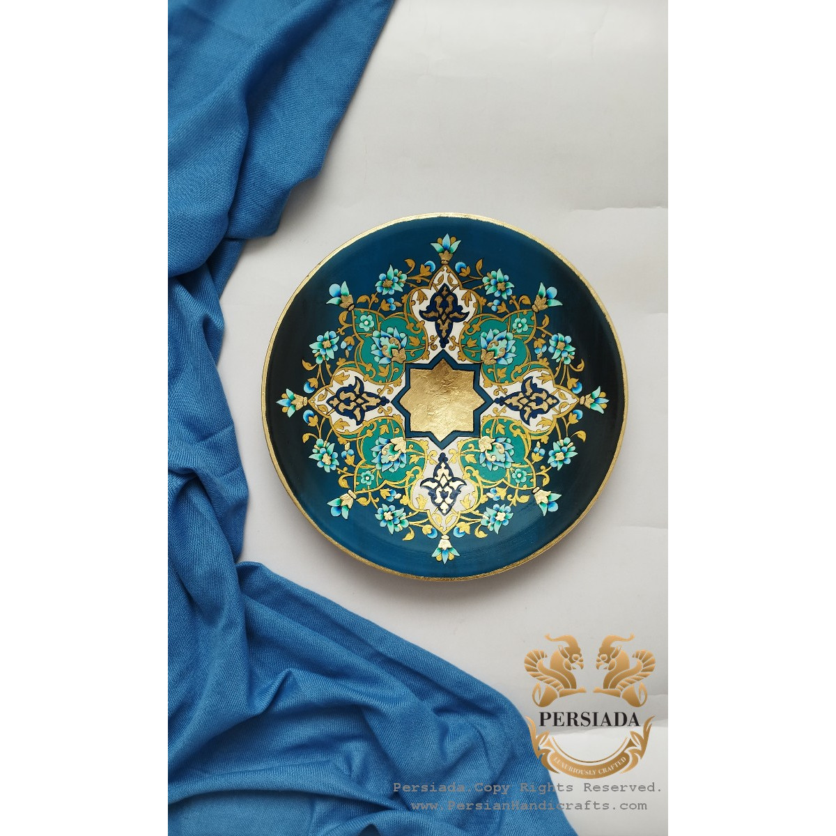 Wall  Plate | Painting On Pottery | PWD1001-Persiada Persian Handicrafts