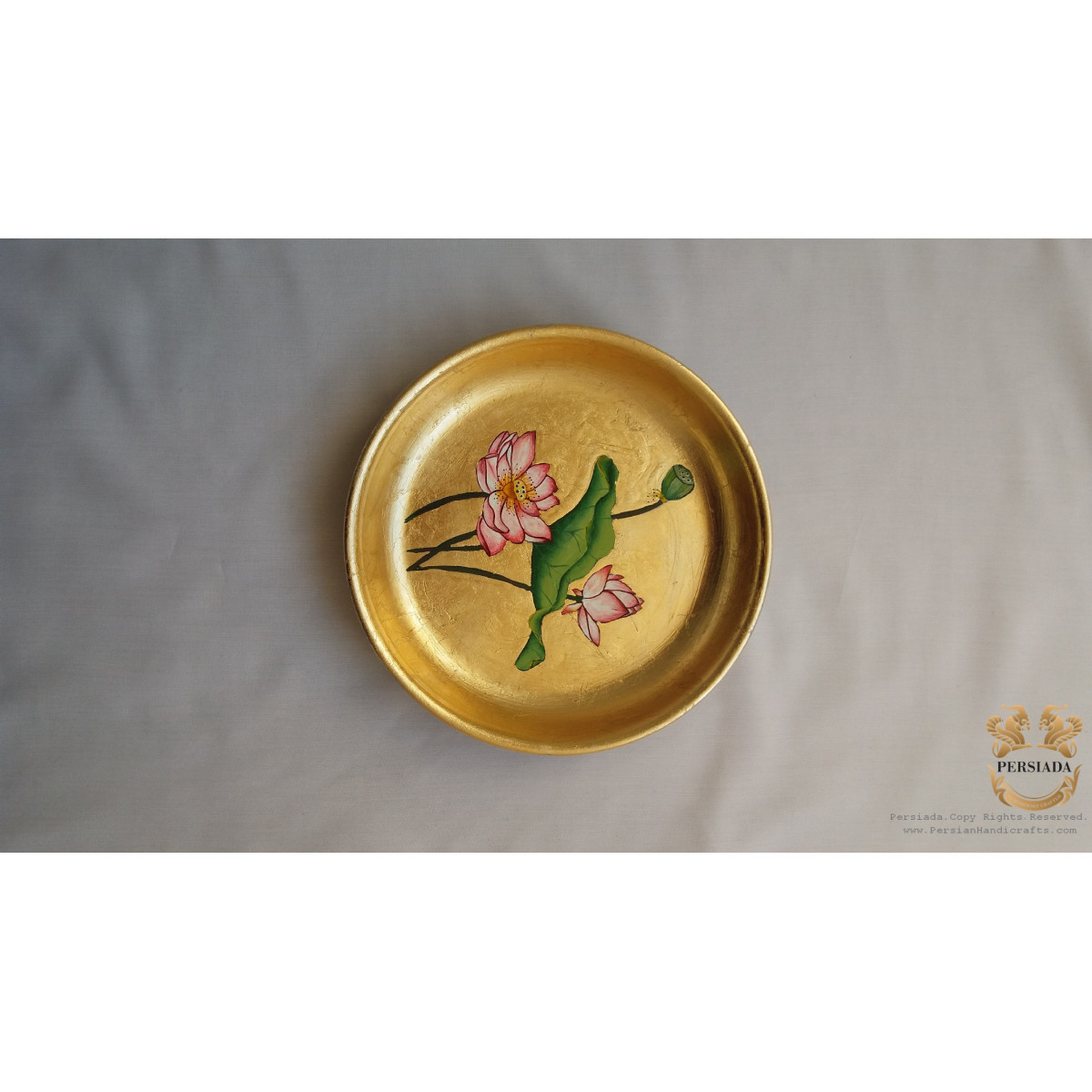 Wall Plate | Painting  On Metal | PWD1003-Persiada Persian Handicrafts