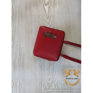  Traditional Bag|Leather Pateh Needlework | HLP1002-Persiada Persian Handicrafts
