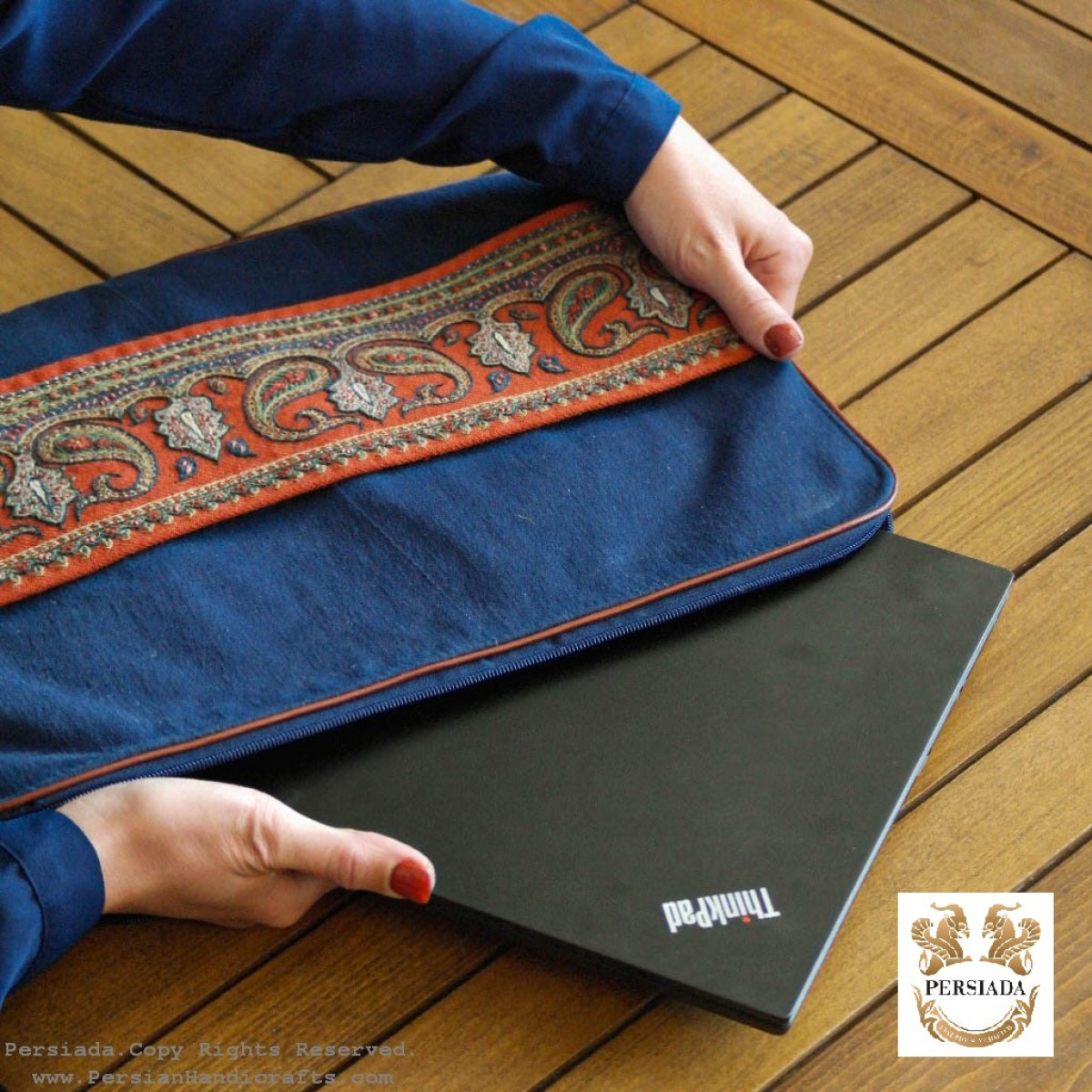 Laptop Cover | Pateh Needlework | PHP1012-Persiada Persian Handicrafts