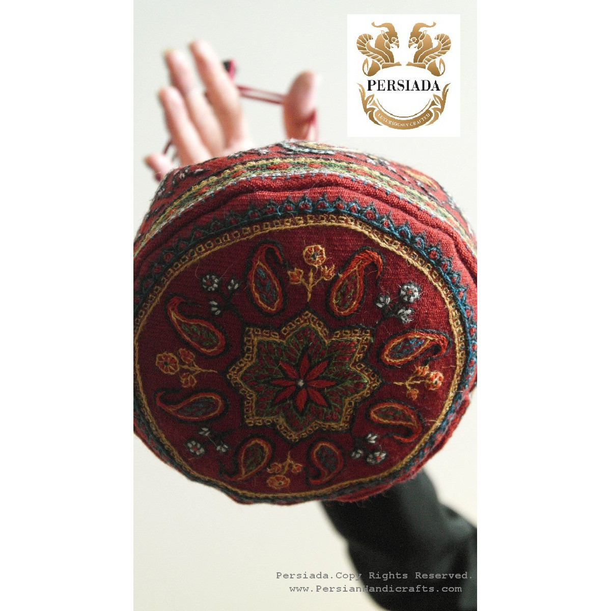 Travel Cosmetics Bag | Pateh Needlework | PHP1015-Persiada Persian Handicrafts