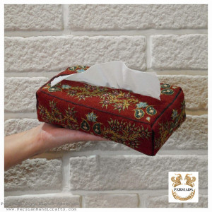 Tissue Box Cover | Pateh Needlework | PHP1016-Persiada Persian Handicrafts
