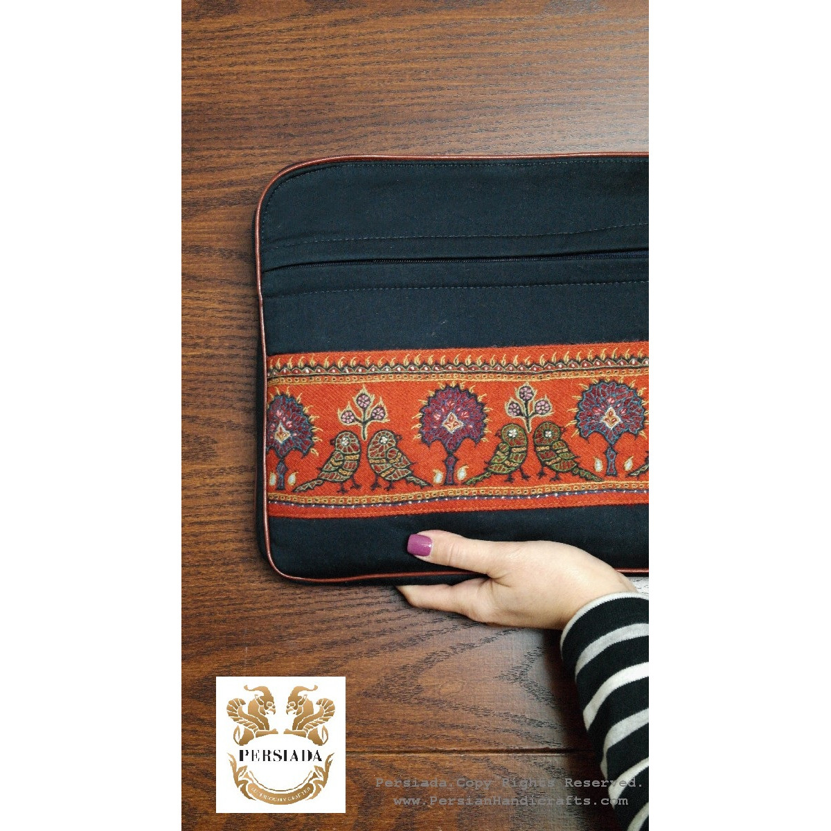 Laptop Cover | Pateh Needlework | PHP1017-Persiada Persian Handicrafts