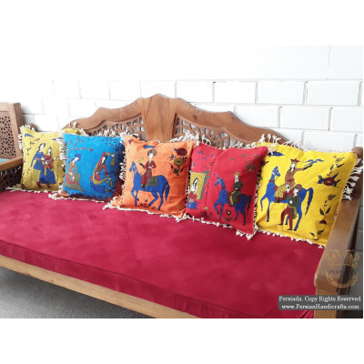 Cushion Cover | Hand Painting Ghalamkar | HCC101