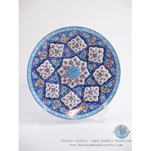 Enamel (Minakari) Wall Hanging Plate - PE1102-Persian Handicrafts