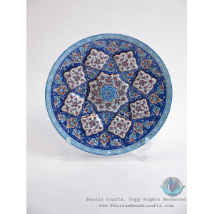 Enamel (Minakari) Wall Hanging Plate - PE1120-Persian Handicrafts
