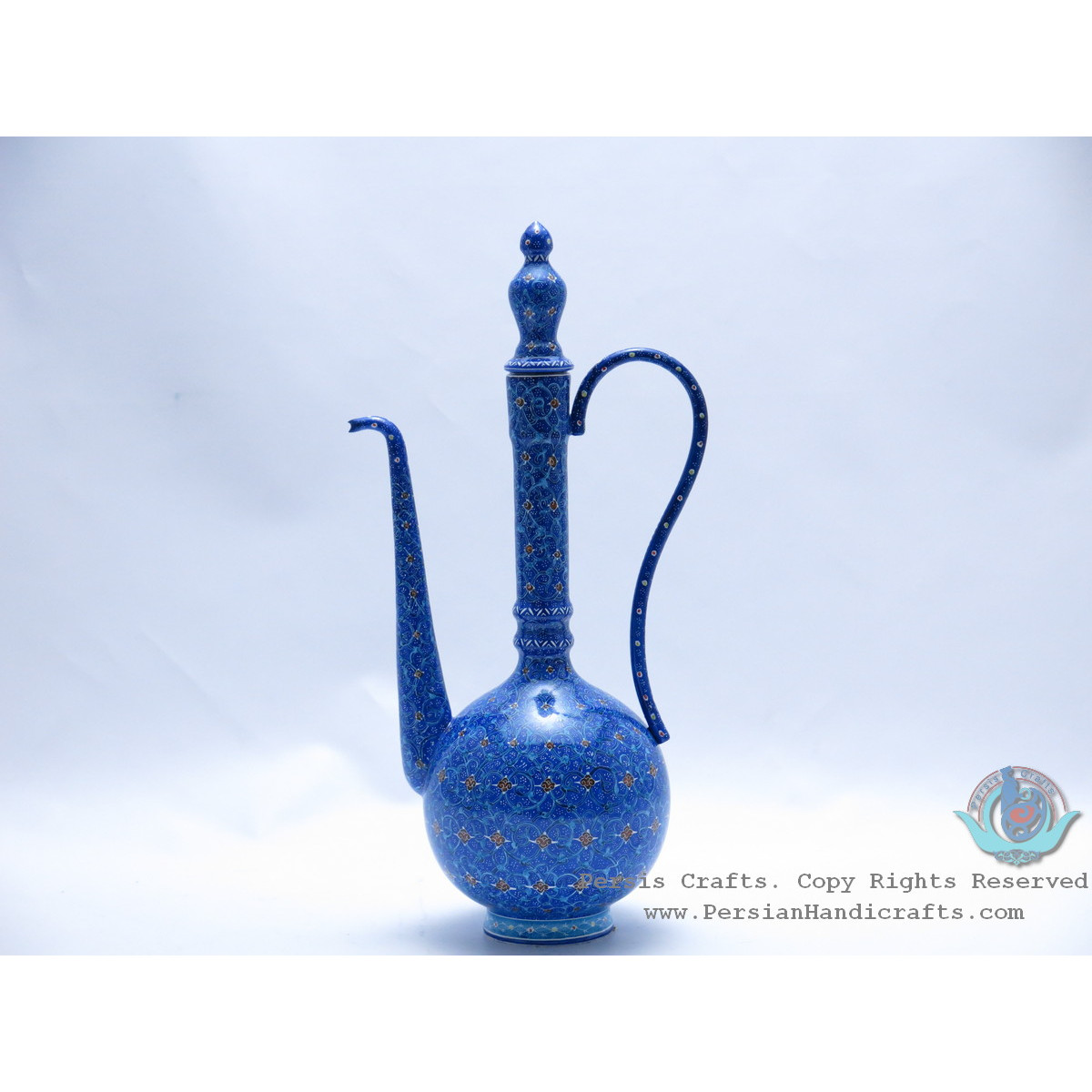 Enamel (Minakari) Eslimi Cruet Saucer - PE1108-Persian Handicrafts
