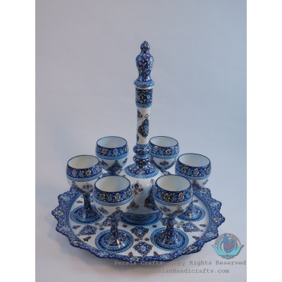 Enamel (Minakari) Slim Jug w Lid - PE1127 Enamel (Minakari) Slim Jug w Lid - PE1127