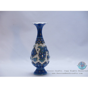Enamel (Minakari) Bote Jeghe Eslimi Flower Vase - PE1131-Persian Handicrafts