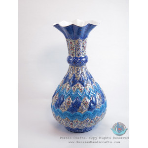 Enamel (Minakari)  Eslimi Flower Vase - PE1152-Persian Handicrafts