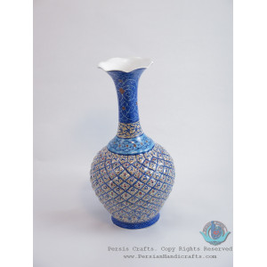 Enamel (Minakari)  Eslimi Flower Vase - PE1155-Persian Handicrafts