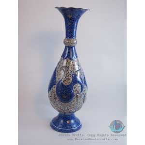 Enamel (Minakari) Bote Jeghe Eslimi Flower Vase - PE1160-Persian Handicrafts