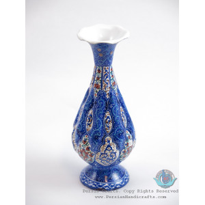 Enamel (Minakari) Eslimi Flower Vase - PE1163-Persian Handicrafts