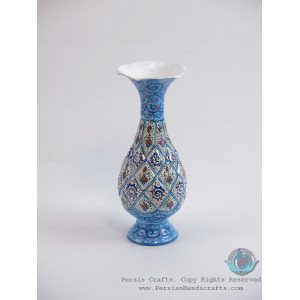 Enamel (Minakari) Eslimi Toranj Flower Vase - PE1164-Persian Handicrafts
