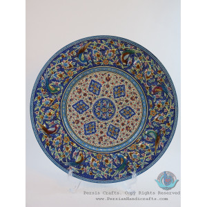 Enamel (Minakari) Wall Hanging Plate - PE1170-Persian Handicrafts
