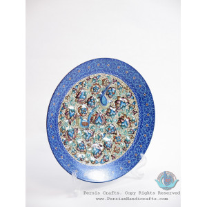 Enamel (Minakari) Wall Hanging Plate - PE1178-Persian Handicrafts