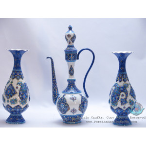 Enamel (Minakari) Eslimi Toranj Cruet Saucer - PE1181-Persian Handicrafts