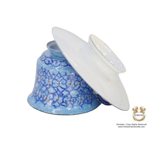 Tea Cup & Saucer Set - Enamel Minakari | PE4104-Persian Handicrafts