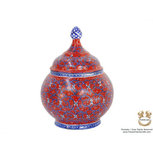 Mini Sugar Pot - Enamel Minakari | PE4106-Persian Handicrafts