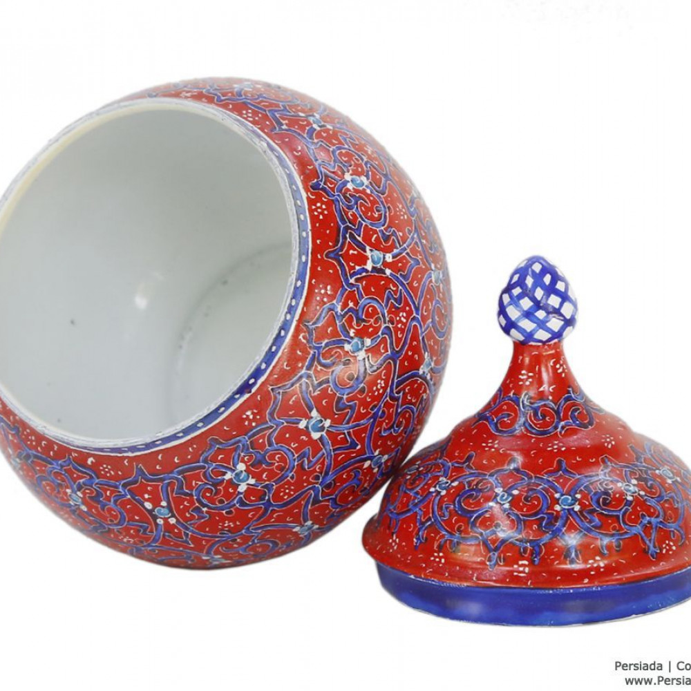 Mini Sugar Pot Enamel Minakari PE4106 Persiada