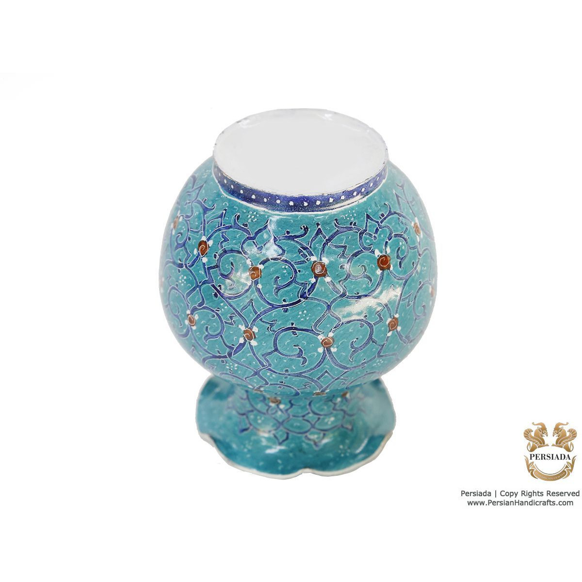 Mini Flower Vase - Enamel Minakari | PE4109-Persian Handicrafts