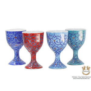 Egg Cup - Enamel Minakari | PE4110-Persian Handicrafts