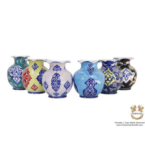 Mini Flower Vase - Enamel Minakari | PE4111-Persian Handicrafts