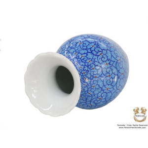 Decorative Flower Vase - Enamel Minakari | PE4114-Persian Handicrafts