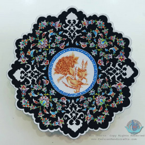 Enamel Minakari Wall Plate - PE1003-Persian Handicrafts