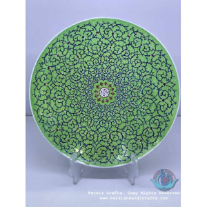 Enamel (Minakari) Wall Hanging Plate - PE1017-Persian Handicrafts