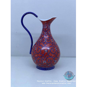 Small Cruet Saucer - Enamel (Minakari) on Copper- PE1030-Persian Handicrafts
