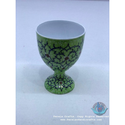 Enamel (Minakari) Egg Cup & Saucer - PE1039 Enamel (Minakari) Egg Cup & Saucer - PE1039