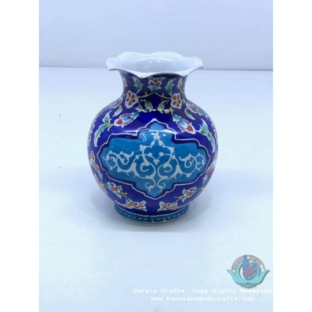 Enamel (Minakari) Mini Flower Vase - PE1042-Persian Handicrafts