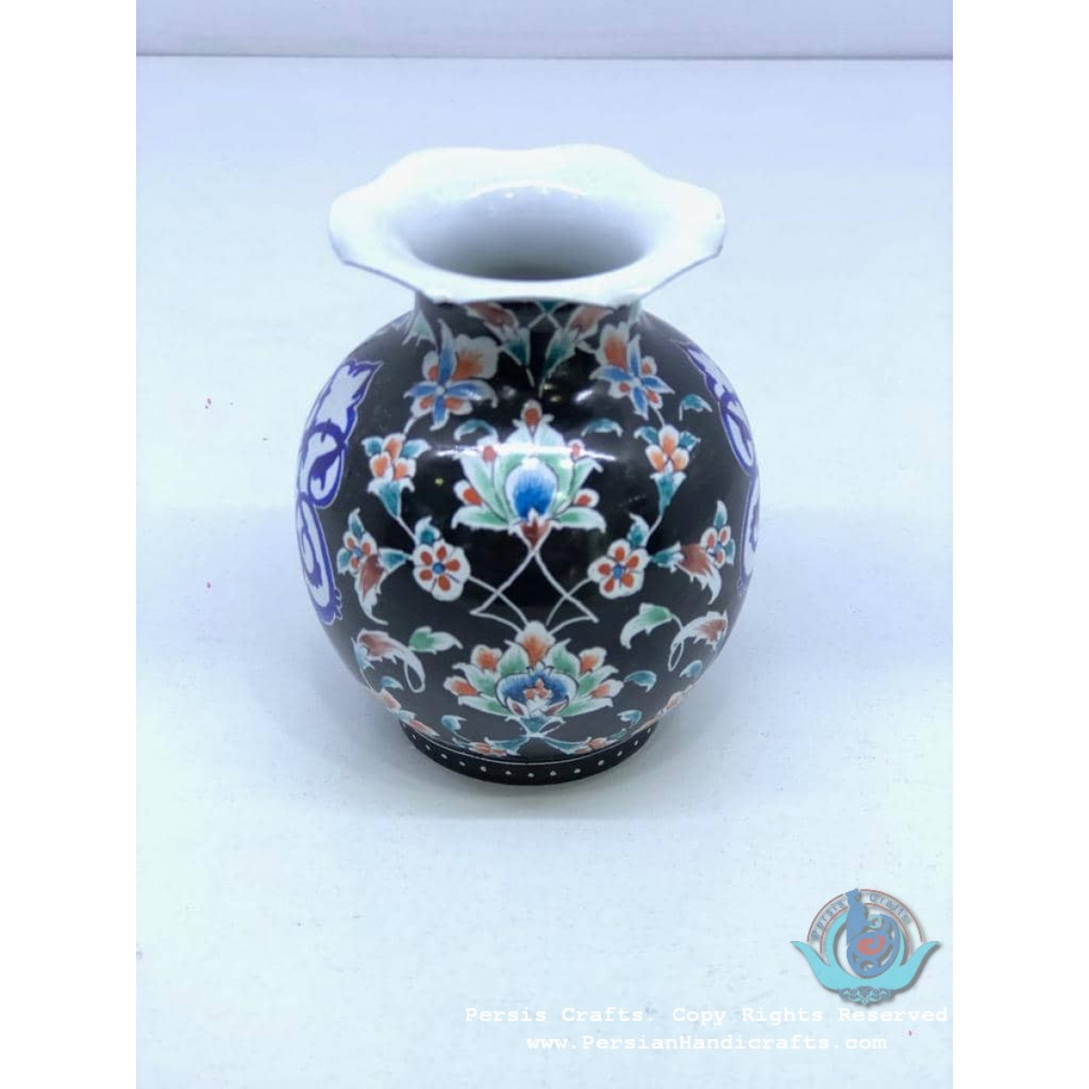 Enamel (Minakari) Mini Flower Vase - PE1047-Persian Handicrafts