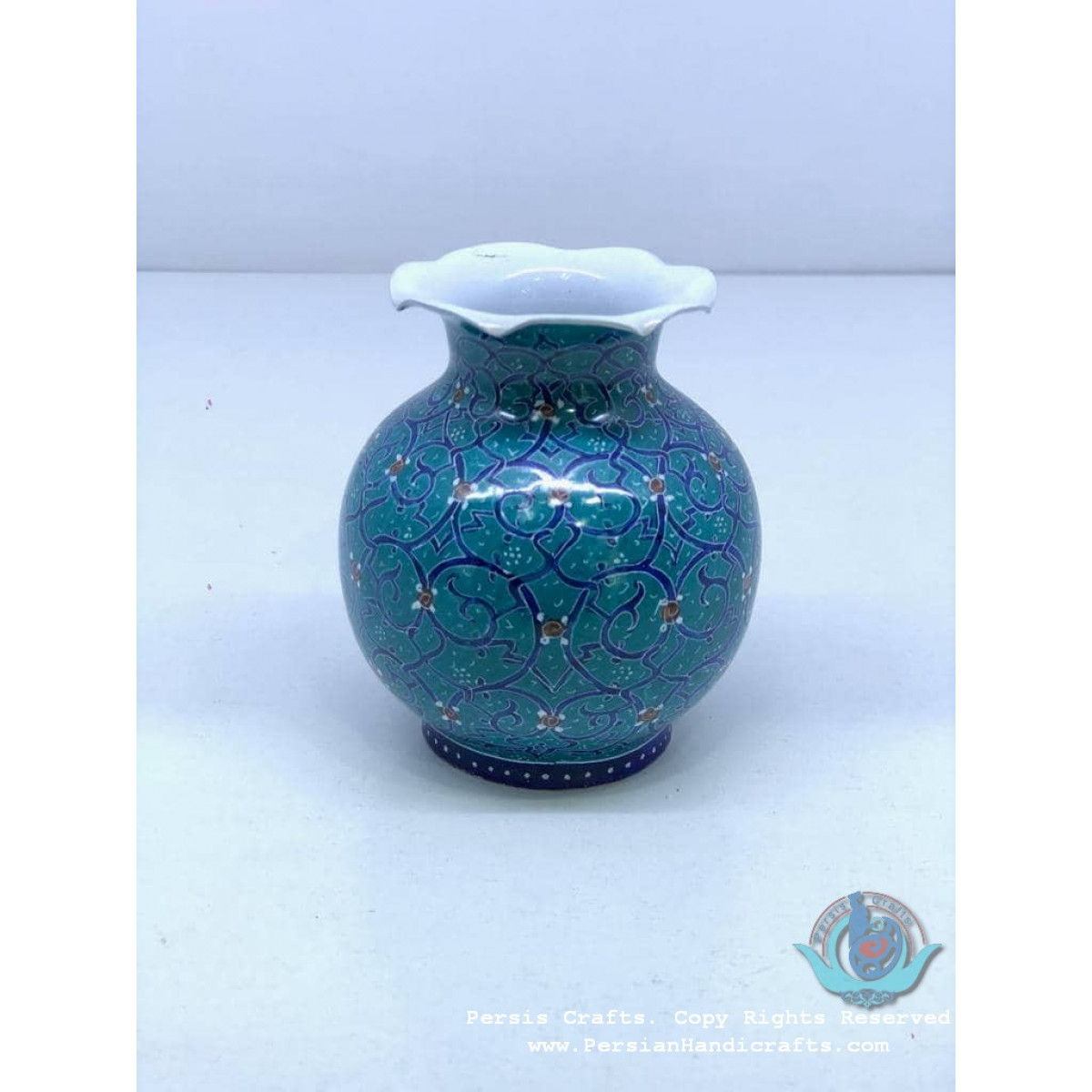 Enamel (Minakari) Mini Flower Vase - PE1050-Persian Handicrafts